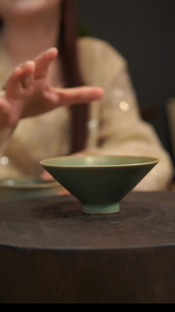 杯子有*斗笠杯 汝州原产地  原矿老釉