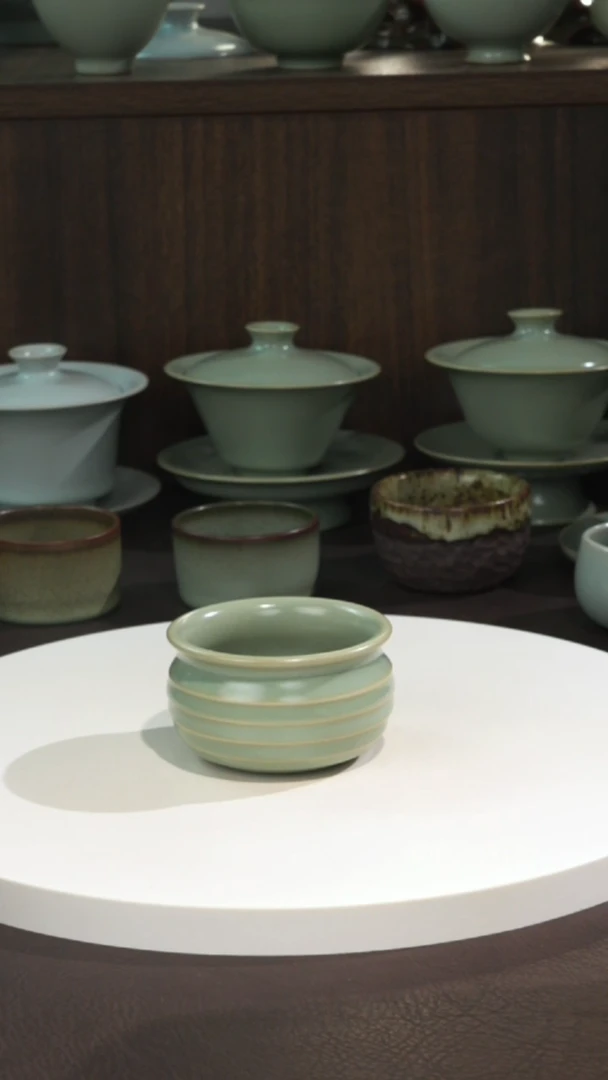 宣宝汝瓷原矿原釉手工作品