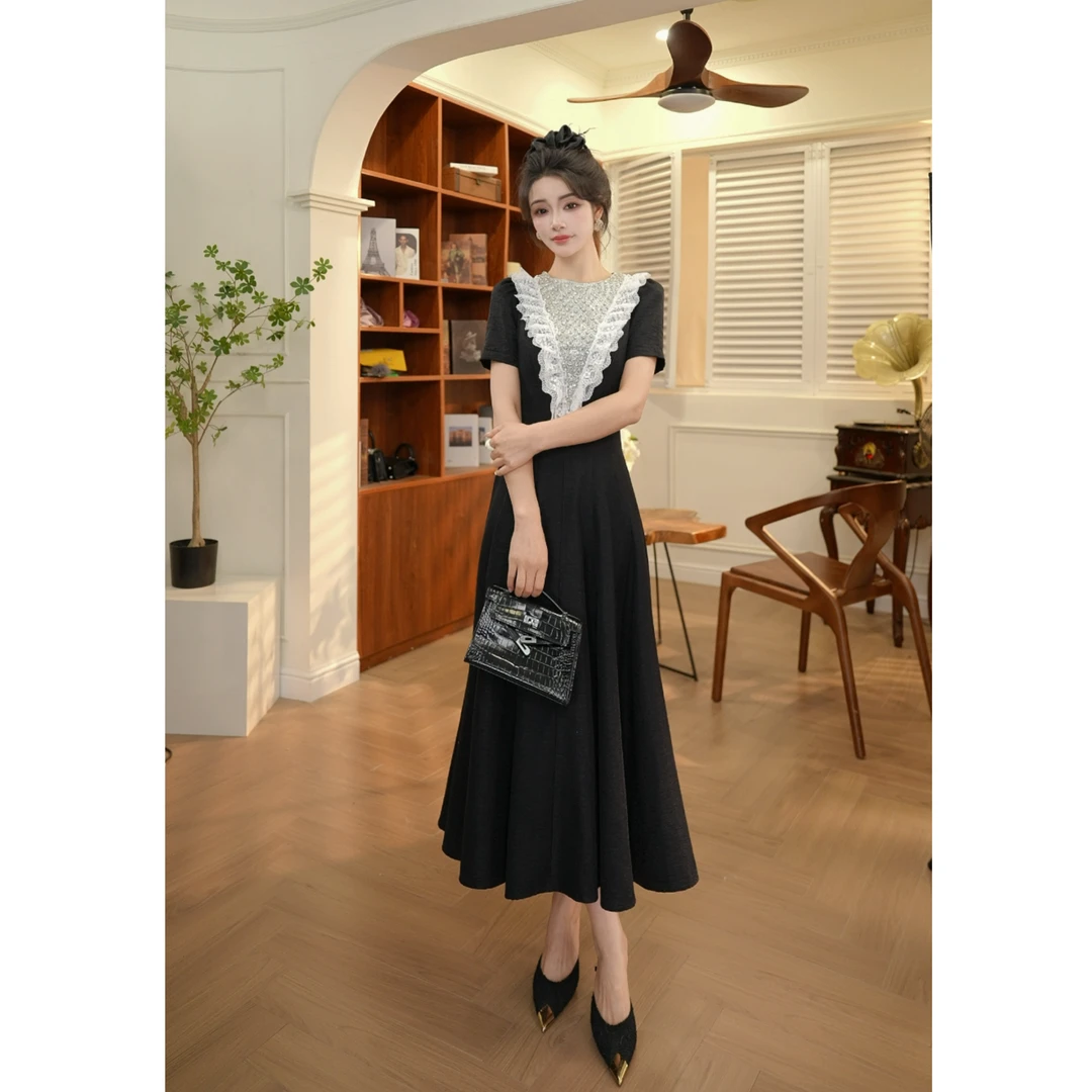 【JANE·简】夏季小众新款女装轻熟风气质收腰连衣裙显瘦修身65356