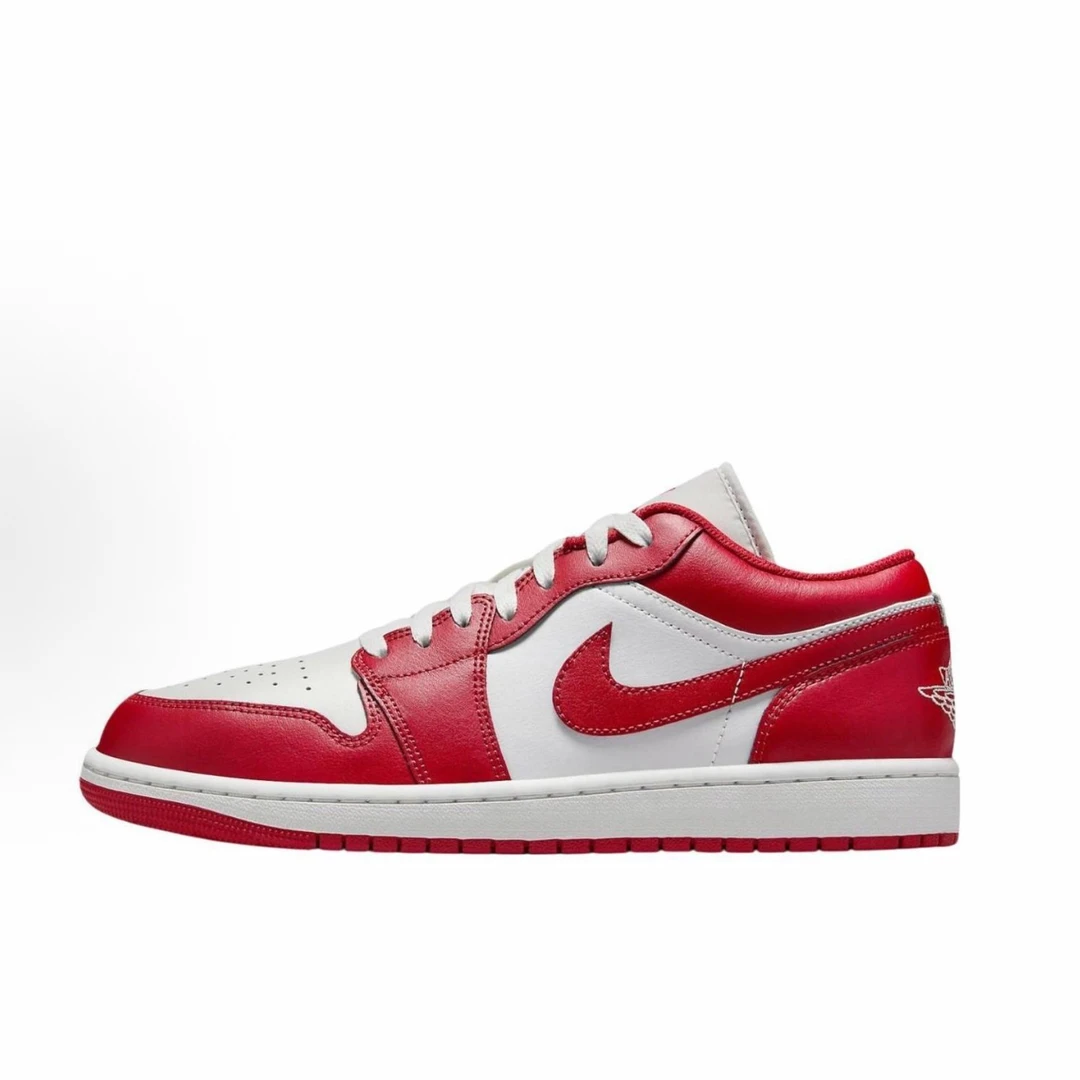【滔搏联动】NIKE耐克男子AIR JORDAN 1 白红低帮板鞋553558-166
