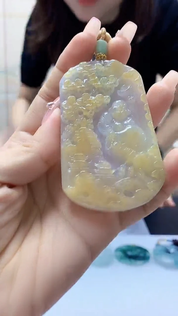 未镶嵌定制翡翠3099ty-毛货挂件39