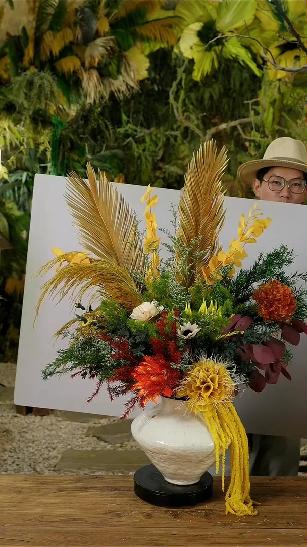 永生花一物一拍连花带瓶
