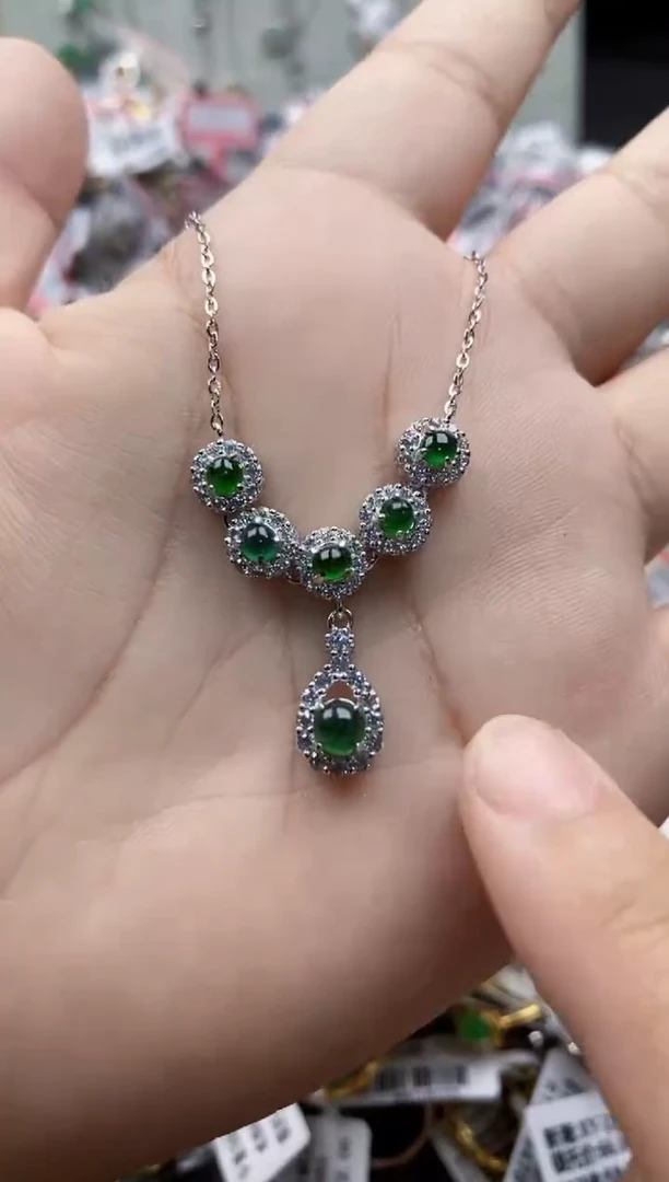 翡翠戒指银S925镶嵌2222222   8+