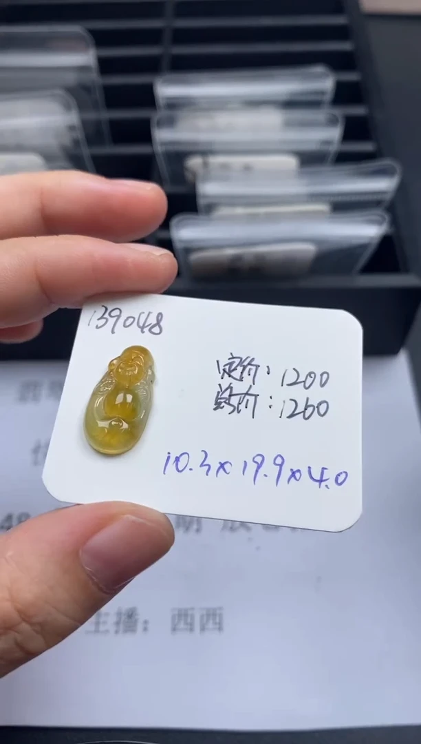 吊坠(不含链)未镶嵌翡翠139048