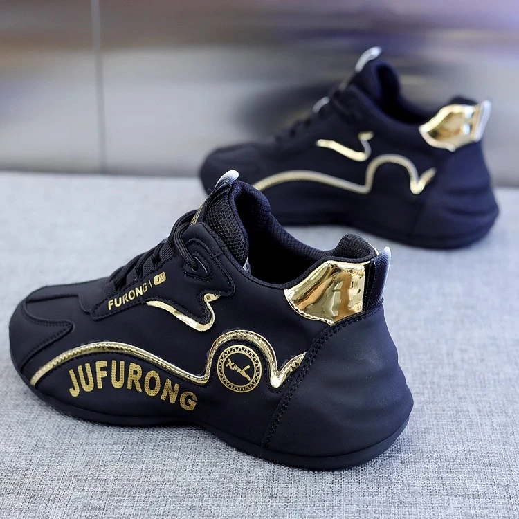 皮面防水防滑防臭2025春秋季新款皮蓬小白鞋休闲爆款男士运动鞋子