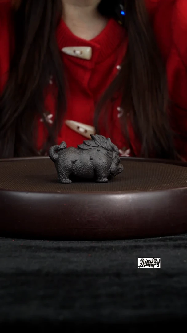 茶壶紫砂紫砂茶宠猪刚鬣