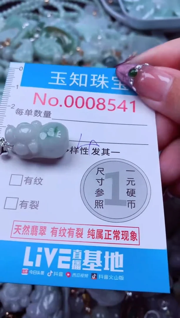 吊坠(不含链)未镶嵌翡翠8541