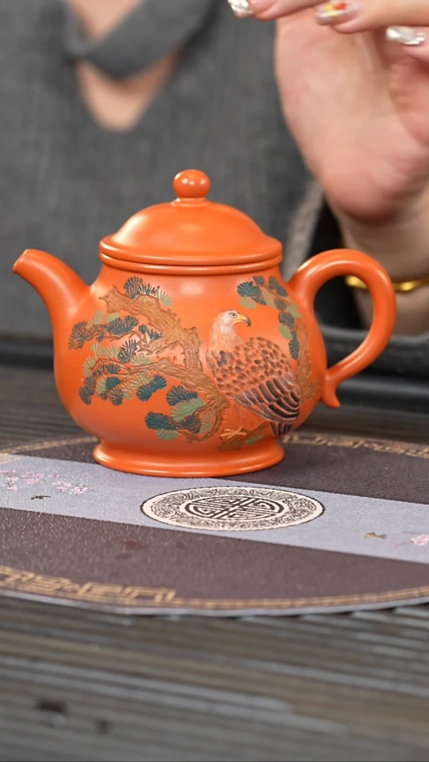 【闪购商品】紫砂茶壶PHJ 南红玉砂 潘壶 260cc