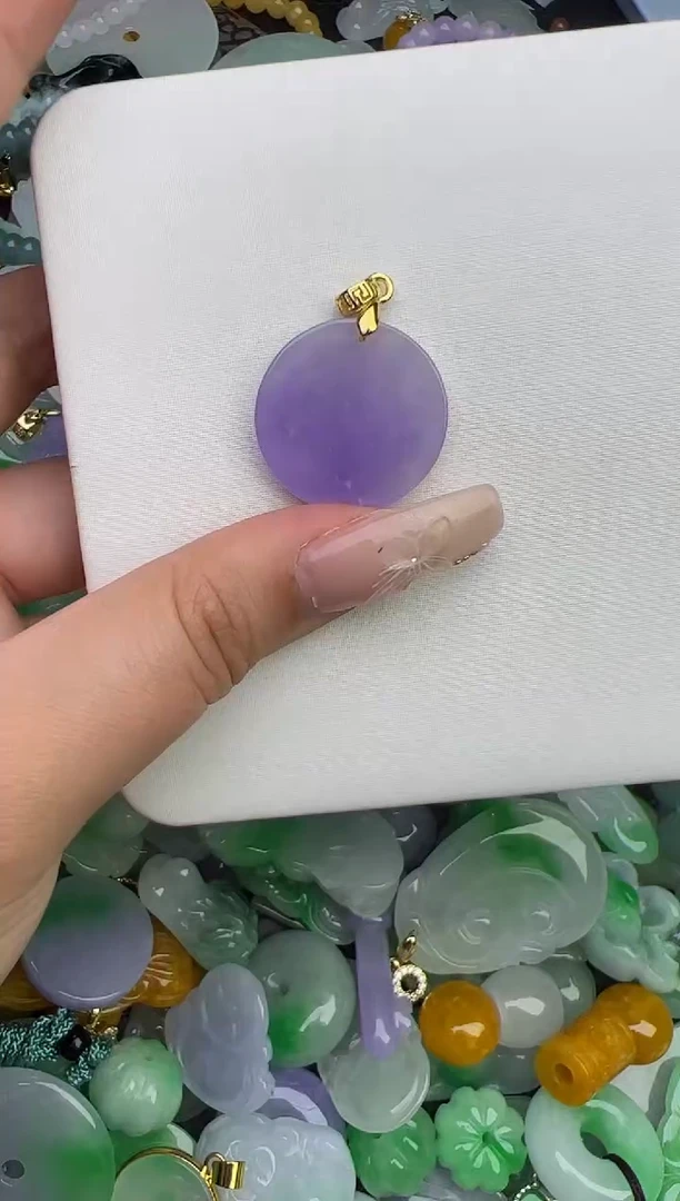 翡翠未镶嵌颈饰天然缅甸翡翠吊坠