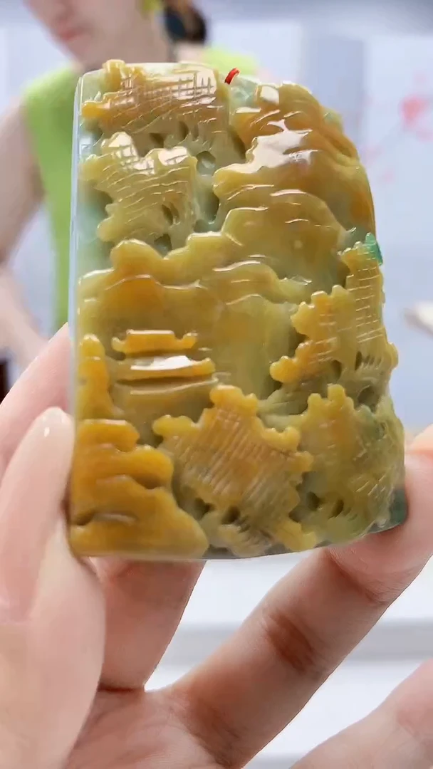 定制翡翠未镶嵌4852xx-毛货挂件51