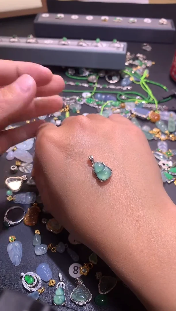 【闪购商品】翡翠吊坠(不含链)银S925镶嵌1