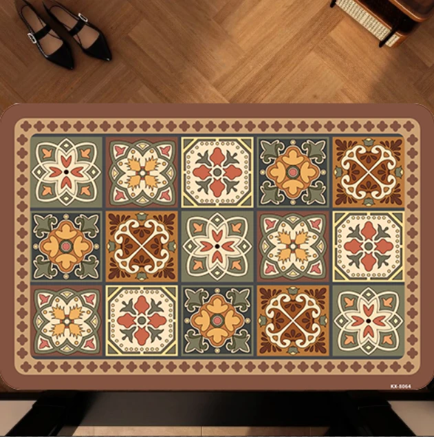 KX8064【50×80cm】硅藻泥厨房地垫防滑防油免洗耐脏脚垫