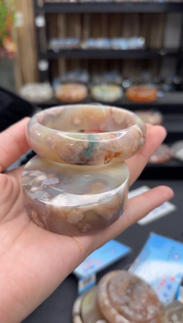 未镶嵌手镯石英质玉70(60圈赠送镯心)