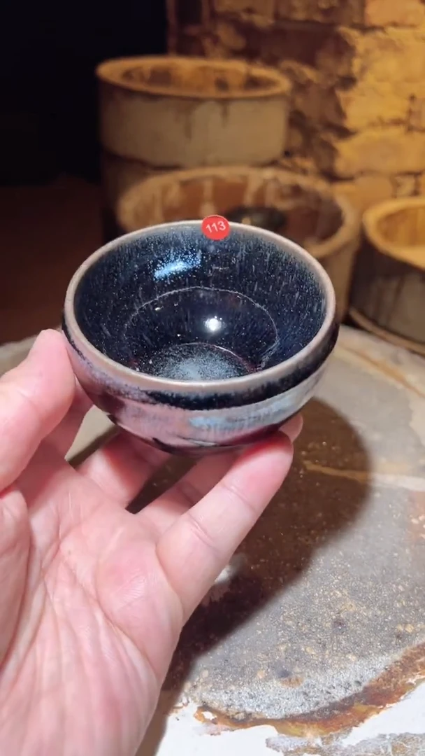 茶盏113柴烧建盏主人杯