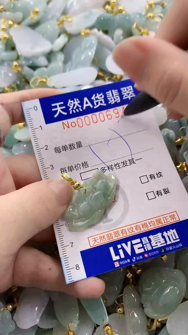 颈饰未镶嵌翡翠天然A货翡翠