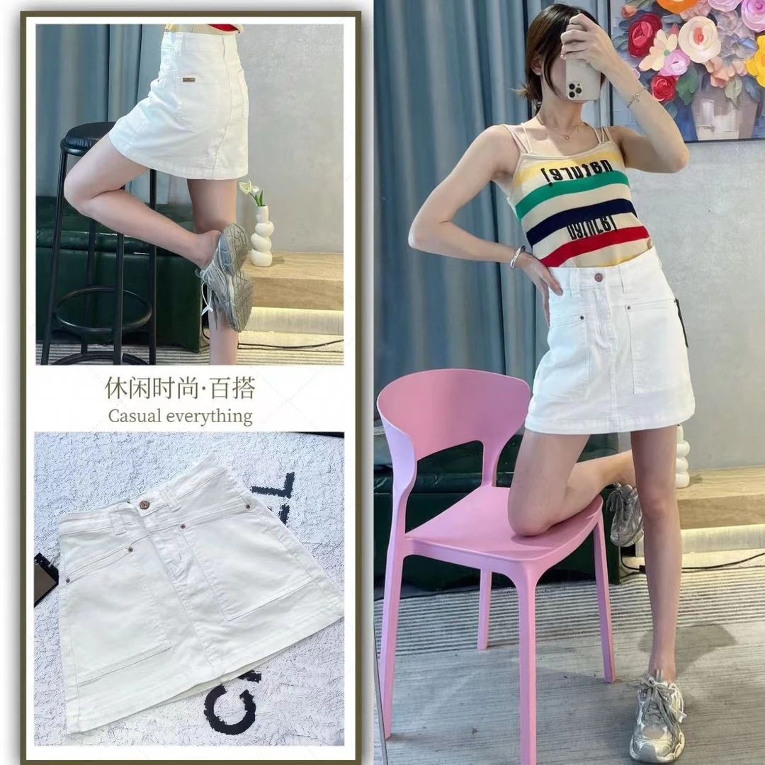 深圳南油高品质《版本答案》括号版型显瘦半身裙内衬防走光百搭弹力