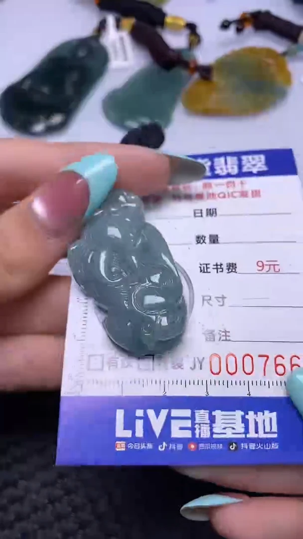 翡翠未镶嵌颈饰7662