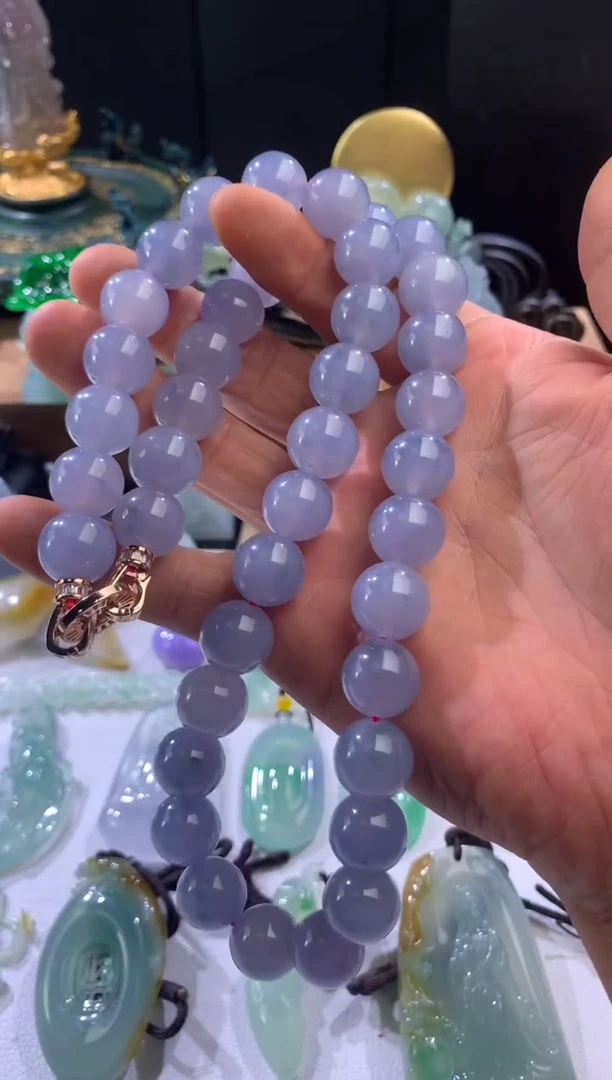 项链未镶嵌翡翠天然翡翠珠链