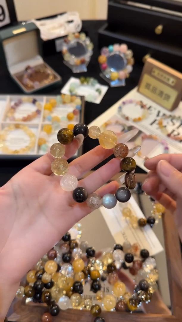 合金手链水晶月光寒烟x3228