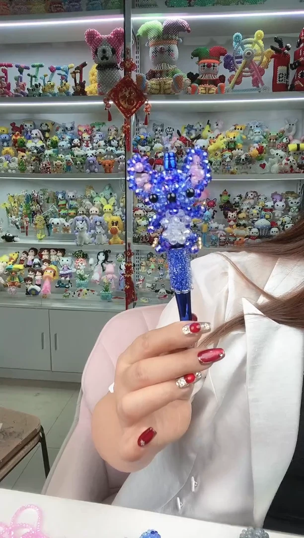 玻璃0744卡6水晶史迪仔带笔杆材料包1套