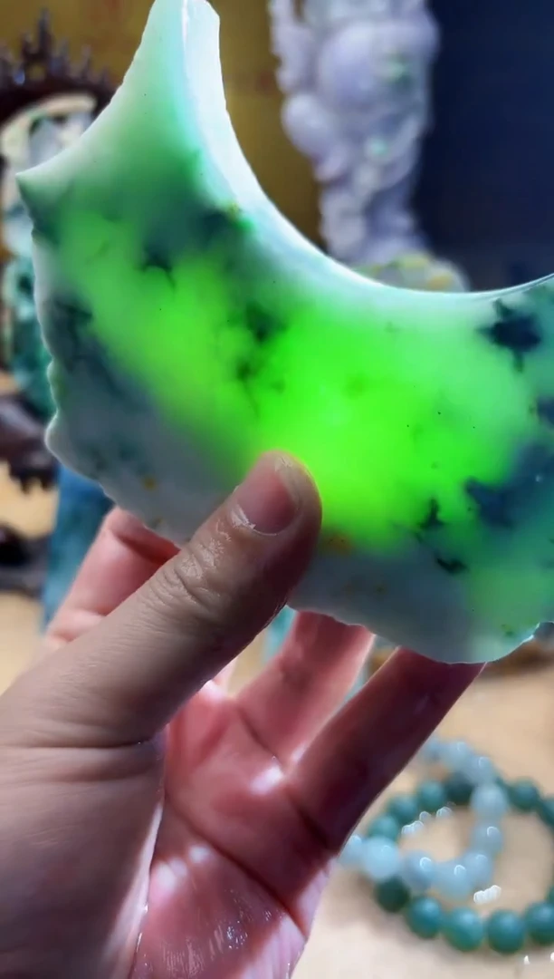 未镶嵌挂件翡翠A货张麦7514