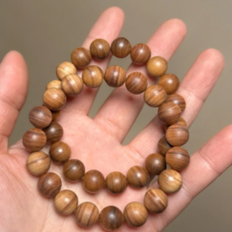 竺系列高品10mm/19颗横纹黑肉沉水手串
