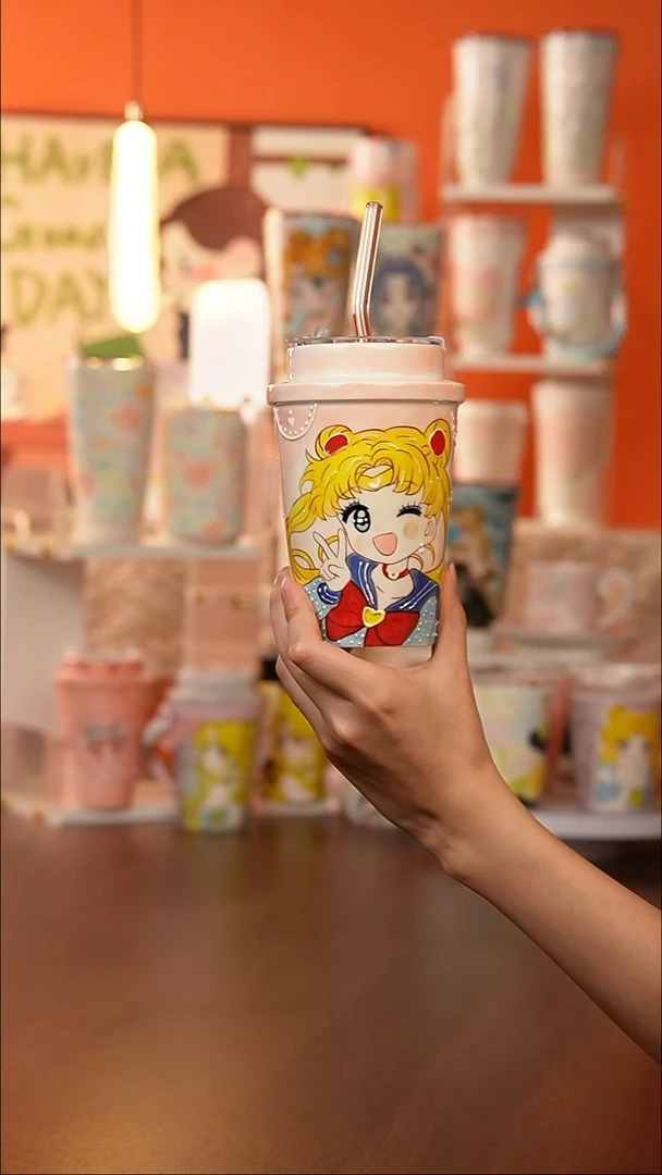 景德镇手工手绘文创陶瓷杯