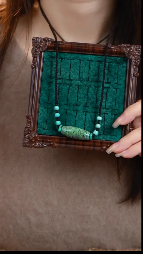 未镶嵌绿松石项链绿松