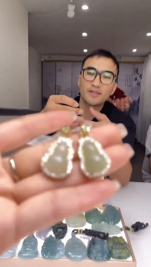 和田玉合金吊坠(不含链)35123