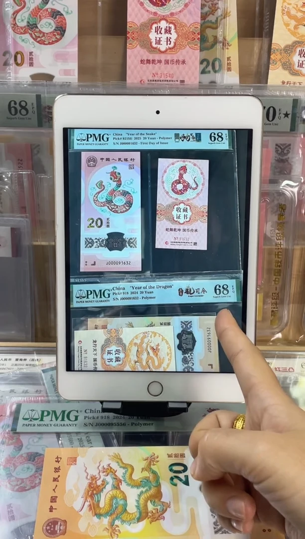 塑料龙蛇币证大司令PMG68分尾632