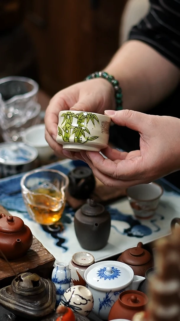 闪购52号 九谷烧主人杯茶杯功夫茶道具