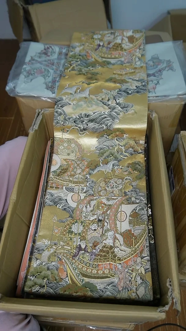 织绣21细密织七福神宝船