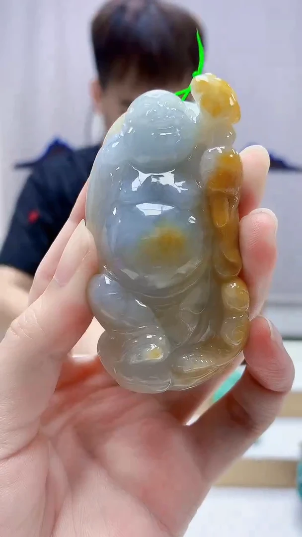 未镶嵌定制翡翠4868zm-毛货挂件佛公68