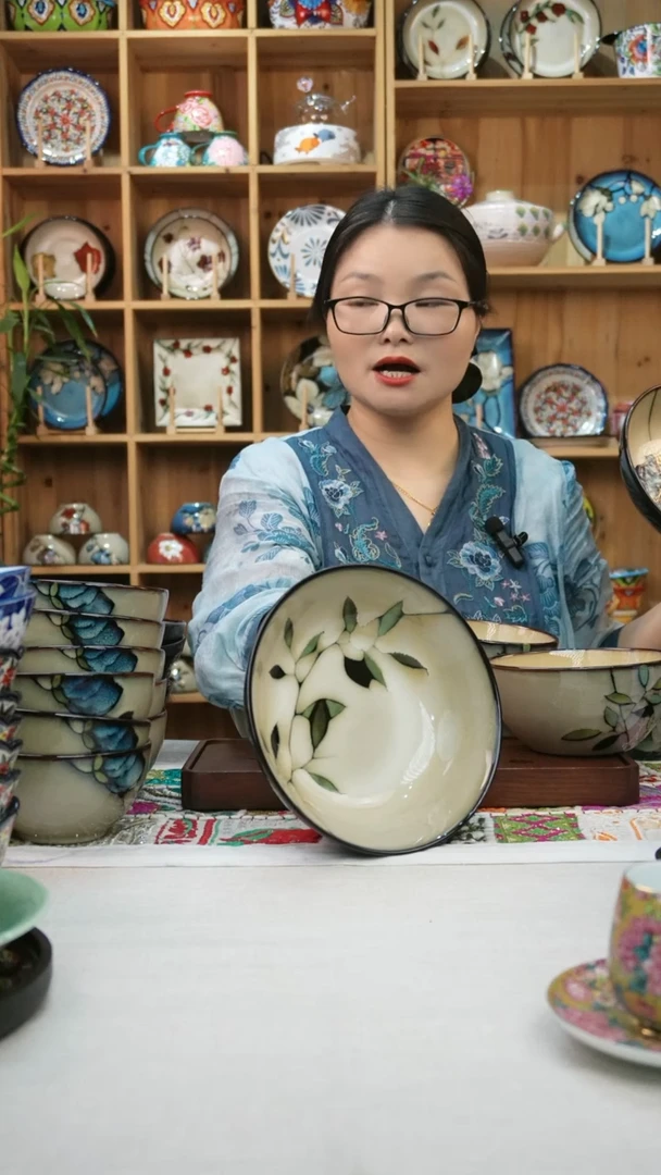 瓷片小可高温陶瓷餐具一各大面碗