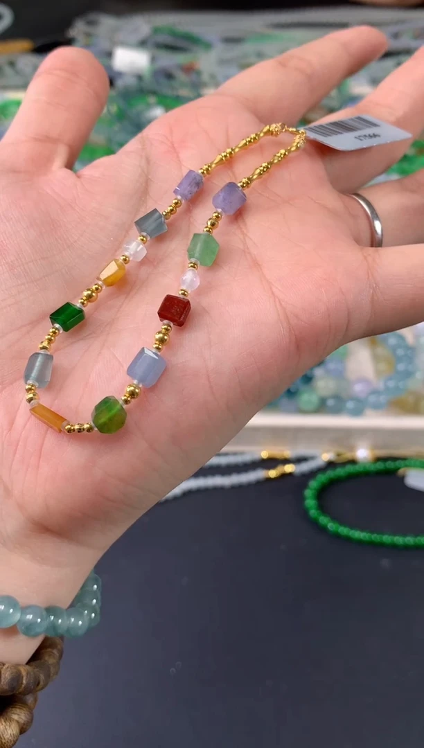 未镶嵌手串翡翠A451|3980