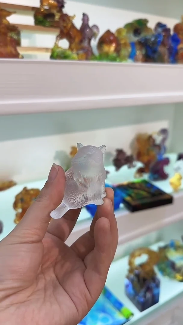 手工艺品琉璃樱**秋白色