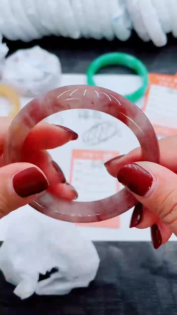 【闪购商品】石英质玉手镯未镶嵌S150-58-59