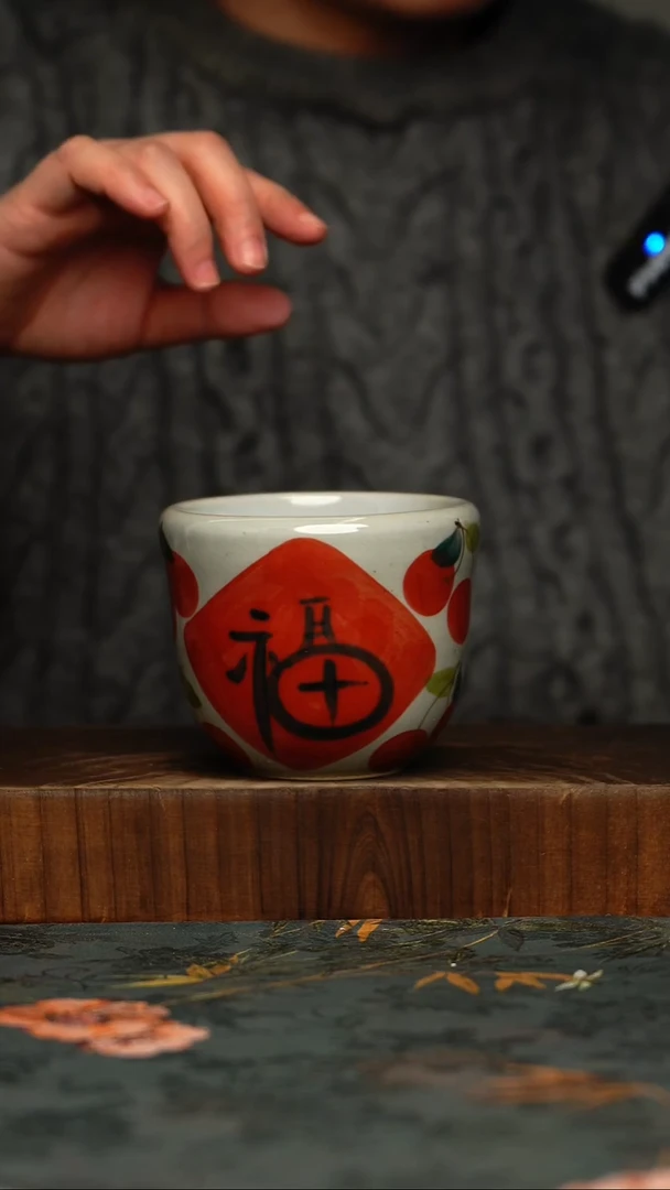 瓷片釉下彩手工手绘同款陶器