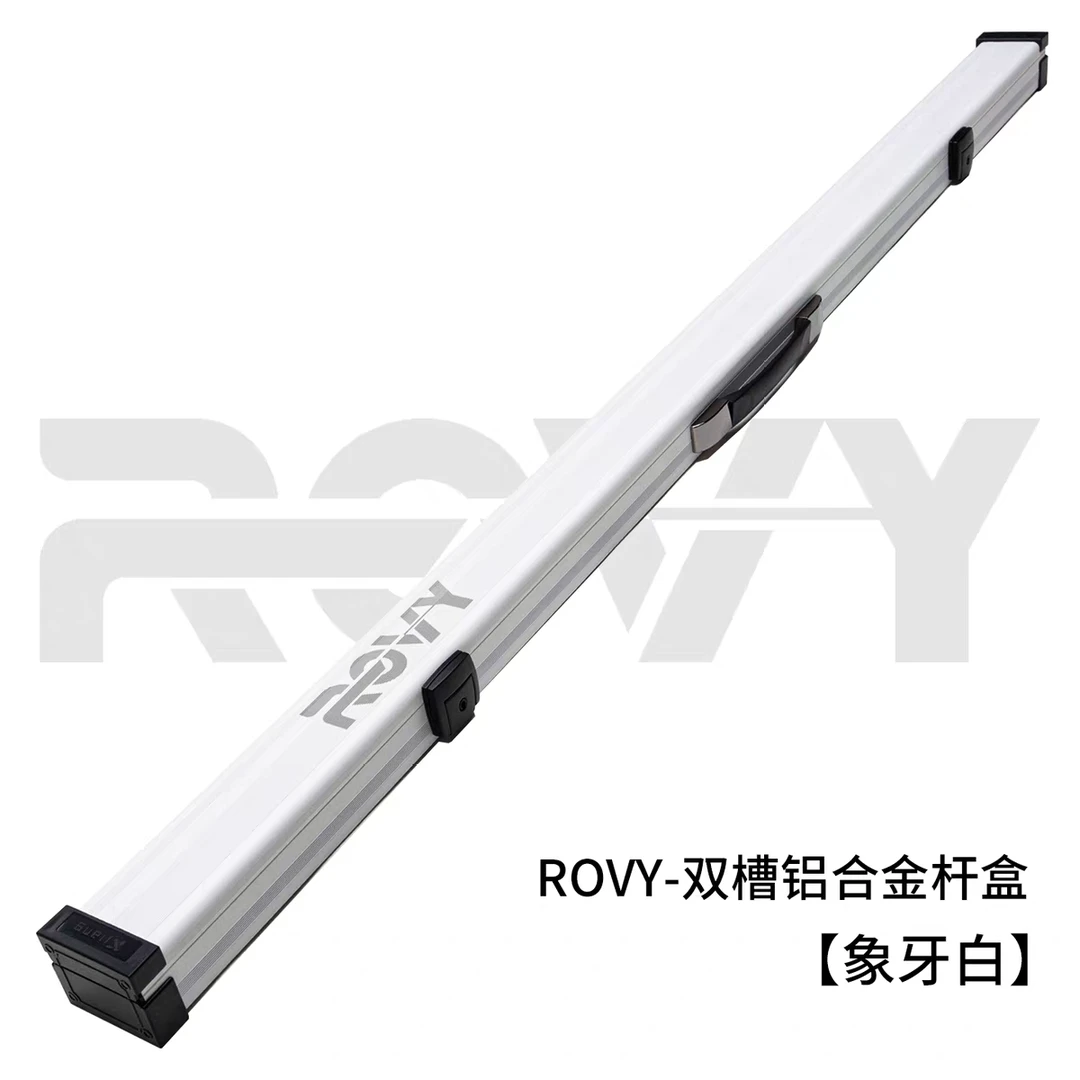 正品ROVY泰国台球杆盒小头杆盒铝合金斯诺克双三槽杆盒