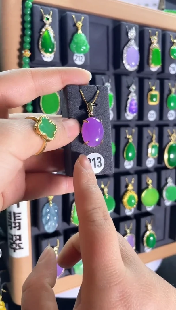 【闪购商品】翡翠颈饰银S925镶嵌213