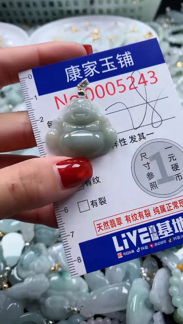 翡翠未镶嵌吊坠(不含链)5243