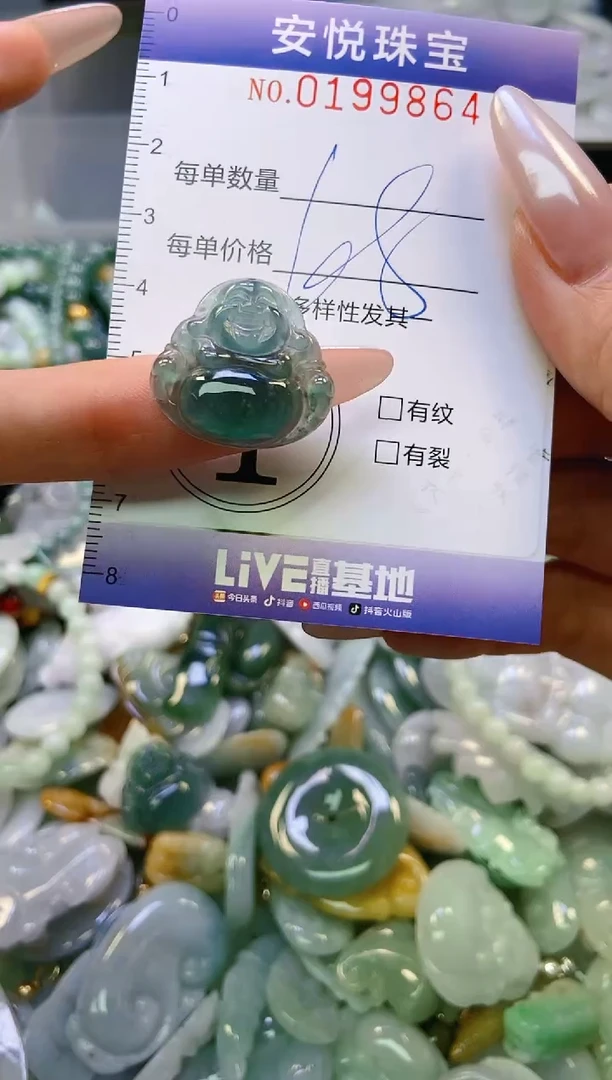 翡翠挂件未镶嵌闪购0199864