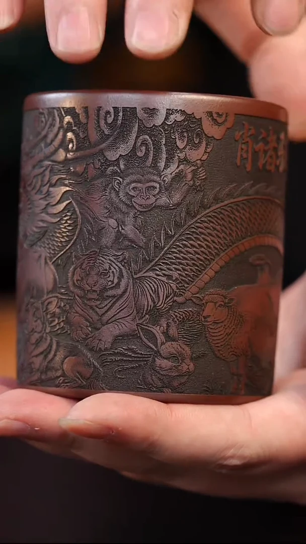 茶杯紫砂宜兴全手工紫砂杯