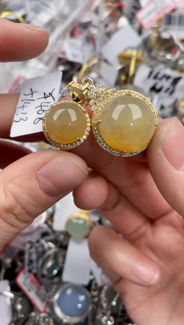 银S925镶嵌戒指翡翠999   8