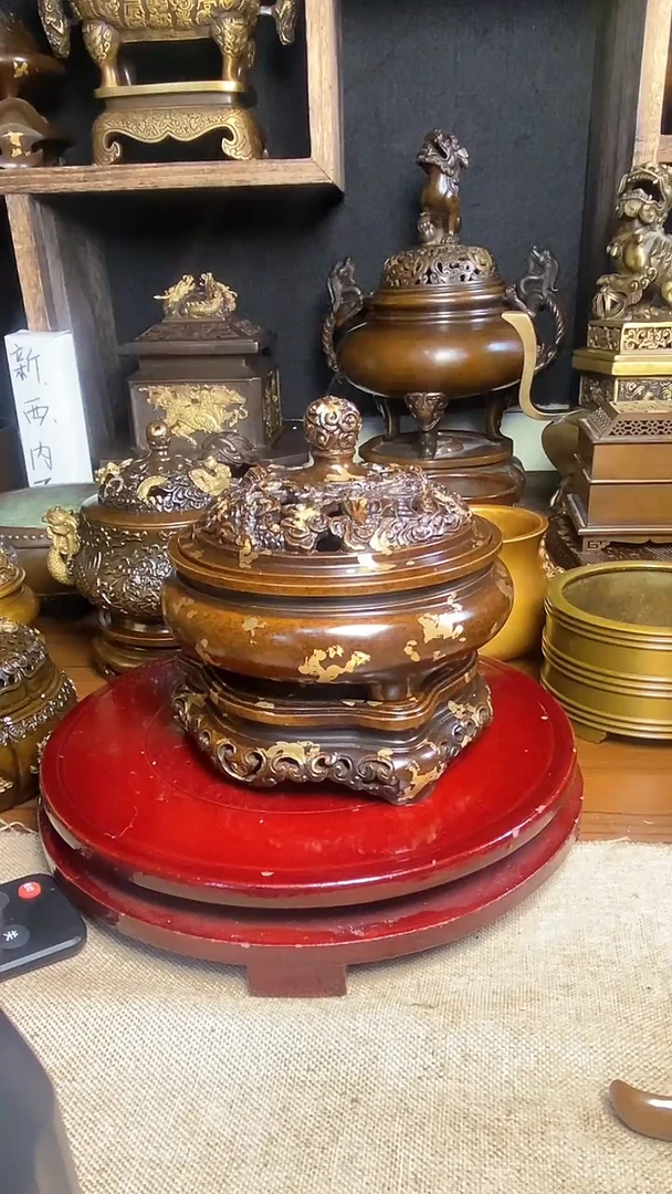 【闪购商品】苏工 普工精品铜 摆件熏香炉/摆件