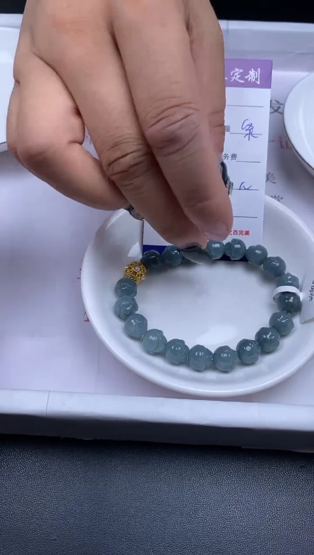 颈饰未镶嵌翡翠贞城散珠批发DIY编制