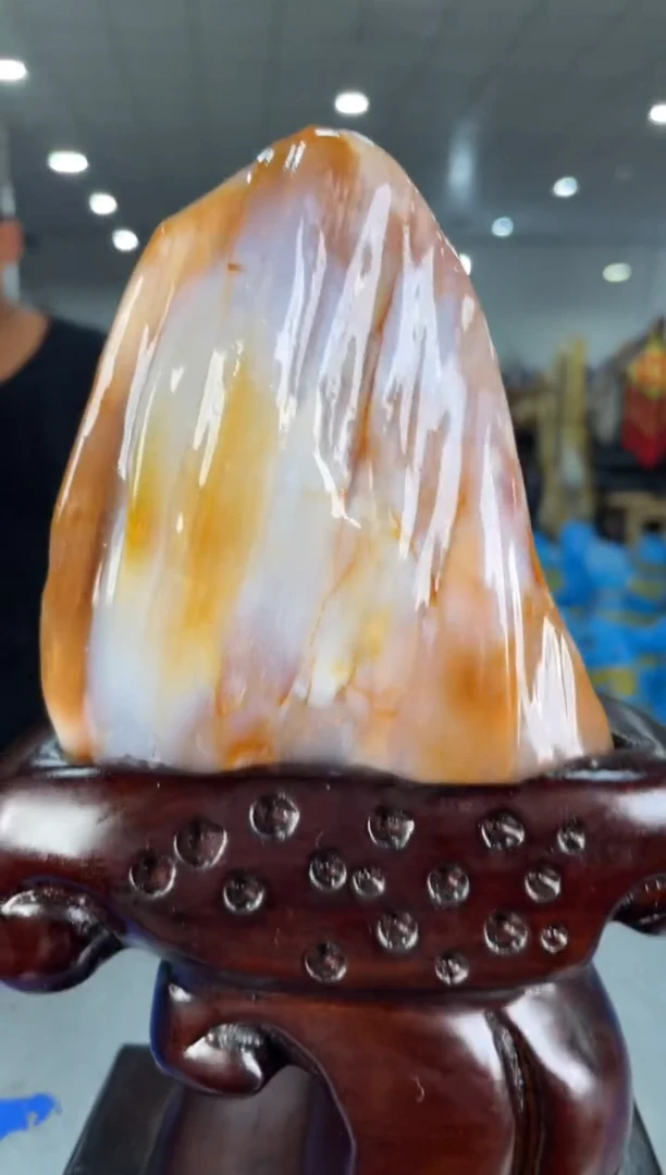 【闪购商品】硅化玉摆件未镶嵌59