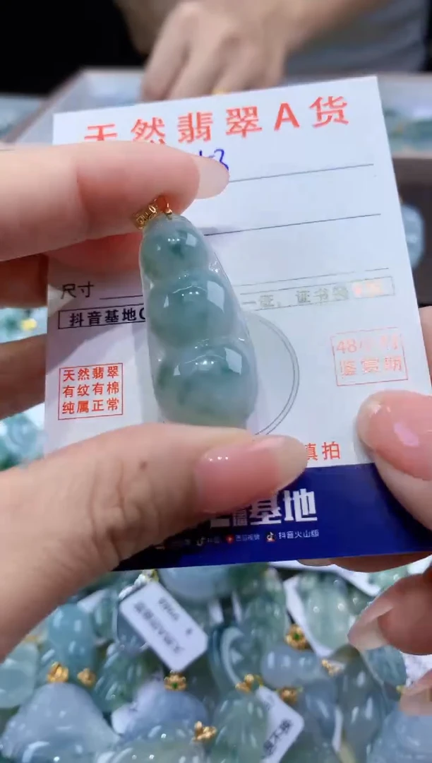 颈饰未镶嵌翡翠天然翡翠A货挂件