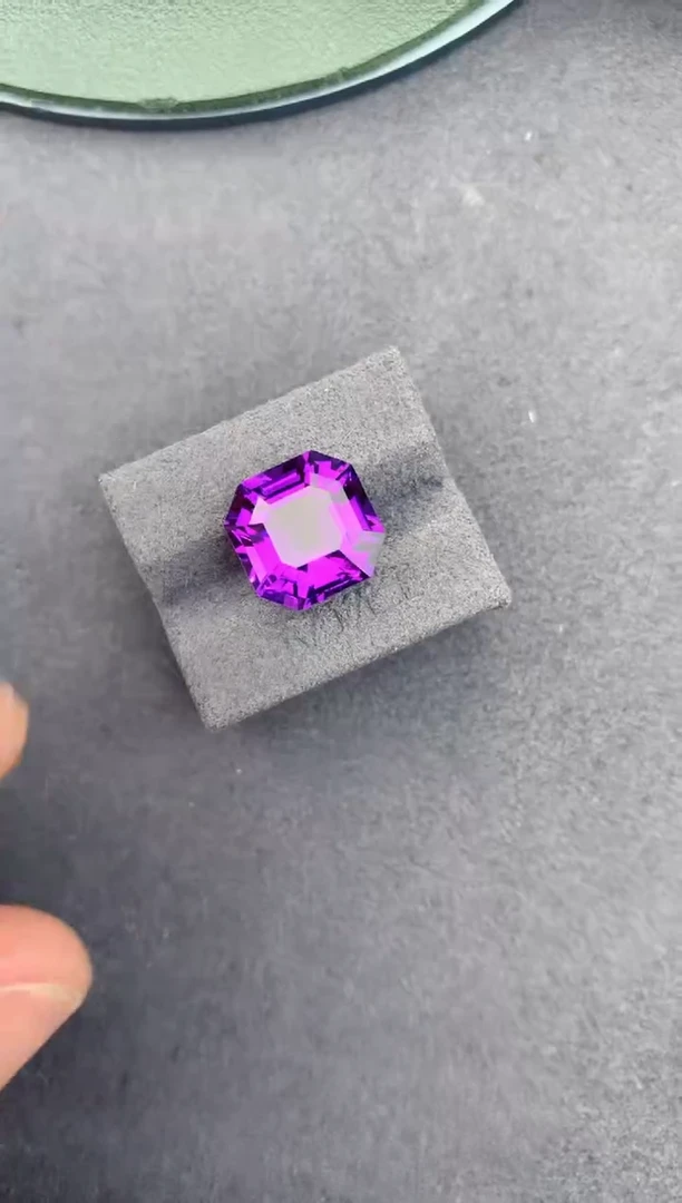 未镶嵌珠宝半成品紫晶7ct 紫水晶 定制