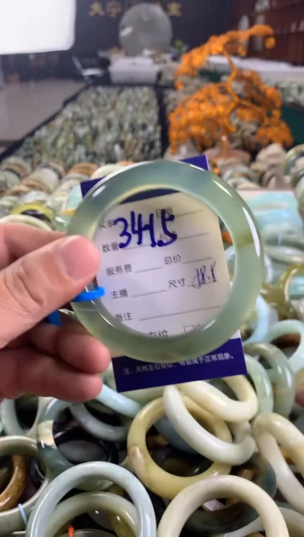 未镶嵌蛇纹石玉手镯3415